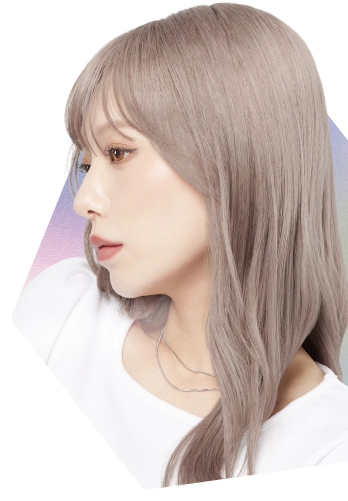 カラーシャンプー グレージュ モデルイメージ